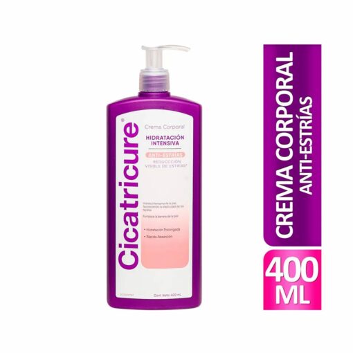 CICATRICURE CR HIDRA INT ANTI-ESTRIAS CORP X400ML