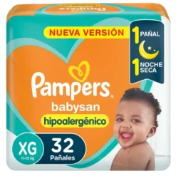 PAMPERS PAÑAL BABYSAN XG X 32