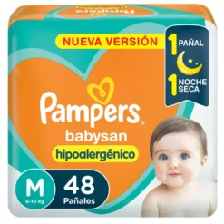 PAMPERS PAÑAL BABYSAN M X 48