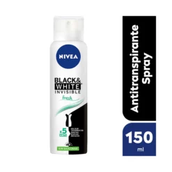 NIVEA F BLACK&WHITE FRESH ANTITRANSPIRANTE AEROSOL X 150ML