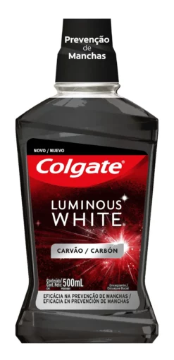 COLGATE ENJUAGUE BUCAL PLAX LUMINOUS WHITE CARBON X 500 ML