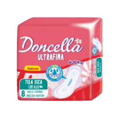 DONCELLA TOALLA ULTRAFINA TELA SECA CON ALAS X 8