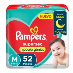 PAMPERS PAÑAL BABY SUPERSEC M X 52