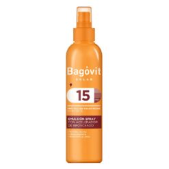 BAGOVIT SOLAR F15 ACELERADOR DE BRONCEADO EMULSION SPRAY X 200ML